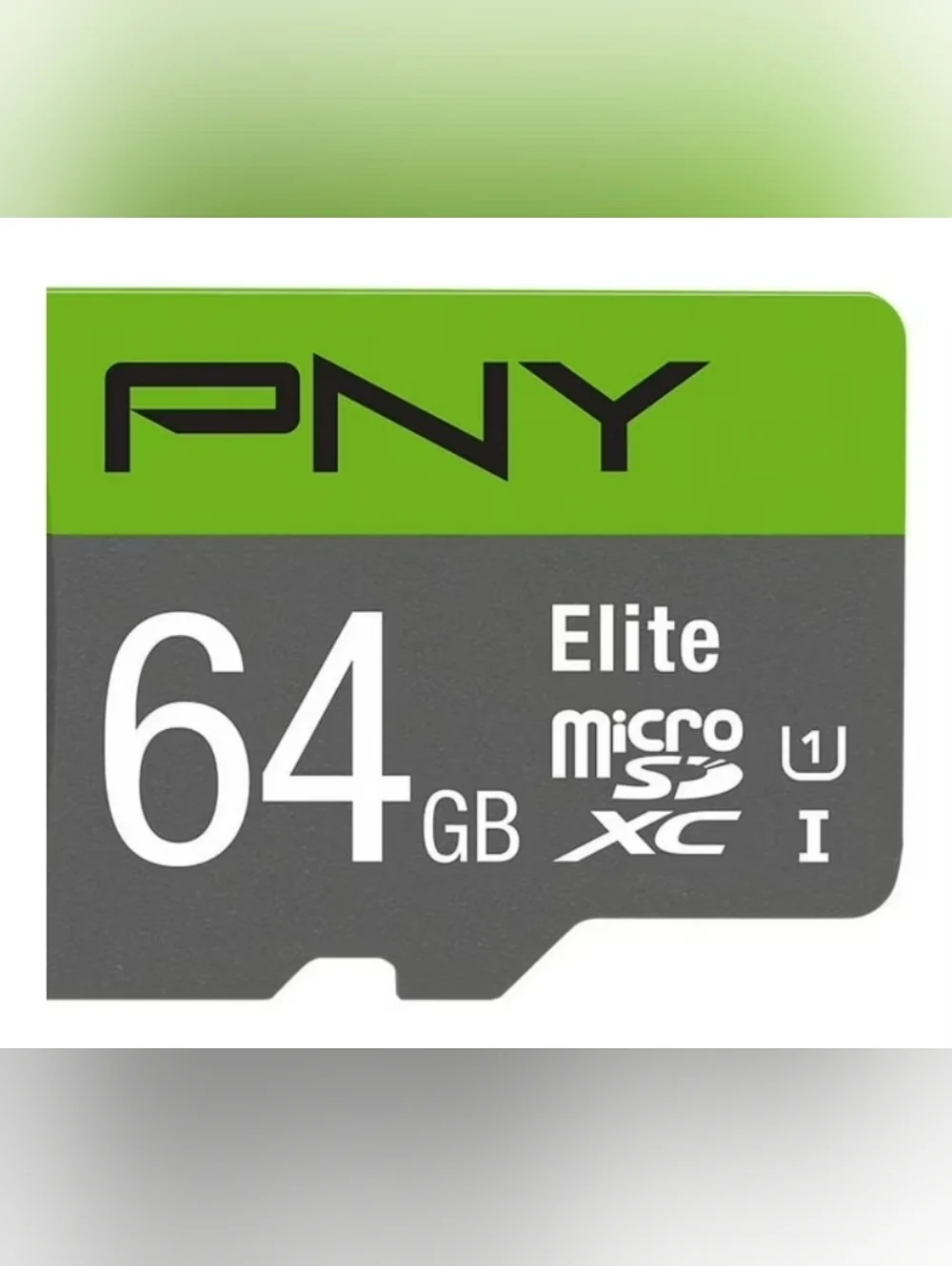 Elite 64GB microSDXC Memory Card - Gray & Green